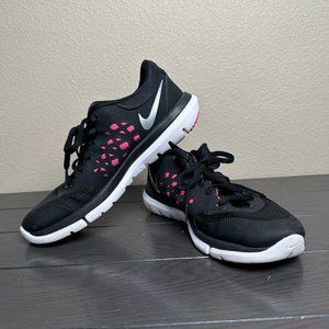 Nike - Women's Flex 2015 Run, Black/White/Pink - Size 7